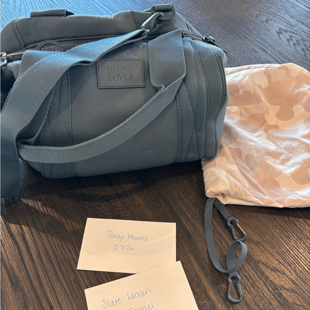 Dagne Dover Slate Landon Carryall Tote Bag SMALL